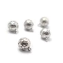 Kép 2/2 - Focilabda, labda fityegő, medál, antik ezüst színű, 14x11 mm
