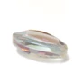 Kép 2/3 - Citrin sárga AB színjátszó, csiszolt ovális üveg gyöngy, 22x13x8 mm