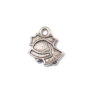 Kép 1/2 - Karácsonyi csengő, harang fityegő, medál, antik ezüst színű, 15x13 mm
