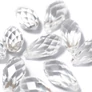 Kép 2/2 - Kristály csiszolt csepp üveg gyöngy, 20x10 mm