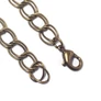 Kép 2/2 - Karkötőalap, ovális, dupla szemű, antik bronz színű, 20 cm