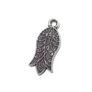 Kép 1/2 - Virág, tulipán fityegő, medál, antik ezüst színű, 22x9 mm