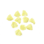 Kép 1/2 - Akril virág gyöngy, tölcséres, sárga, 11x10 mm, 10 db/cs