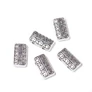 Kép 2/2 - Díszes távtartó, antik ezüst színű, 14x8 mm