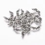 Kép 2/2 - Angyalszárny köztes, antik ezüst színű, 15x5 mm