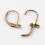 Kép 1/2 - Biztonsági fülbevalóakasztó, antik bronz színű, 15x12 mm, 1 pár/cs