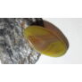 Kép 1/3 - Csíkos achát ásvány gyöngy, zöldessárga, 39x21x7 mm
