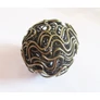 Kép 1/2 - Nagy drót gömb köztes, medál, antik bronz színű, 30 mm