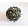 Kép 2/2 - Nagy drót gömb köztes, medál, antik bronz színű, 30 mm