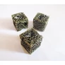 Kép 2/3 - Drót kocka köztes, antik bronz színű, 15x15x15 mm