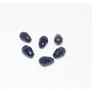 Kép 1/2 - Fekete csiszolt csepp üveg gyöngy, 12x6 mm