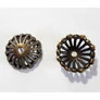 Kép 1/2 - Nagy gyöngykupak, antik bronz színű, 19x8 mm