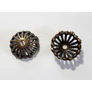 Kép 2/2 - Nagy gyöngykupak, antik bronz színű, 19x8 mm