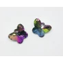 Kép 1/2 - Színjátszó lepke, üveg medál, 15x13 mm