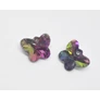 Kép 2/2 - Színjátszó lepke, üveg medál, 15x13 mm