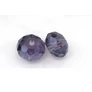Kép 1/2 - Lila üveg gyöngy, fánk, abakusz, 13x11 mm