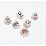 Kép 1/3 - Áttört gyöngykupak, rózsa arany színű, 9x6 mm