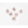Kép 3/3 - Áttört gyöngykupak, rózsa arany színű, 9x6 mm
