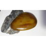 Kép 3/3 - Achát ásvány medál, sárgásbarna, 59x38x6 mm