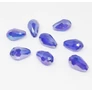 Kép 1/2 - Sötétkék AB csiszolt csepp üveg gyöngy, 12x6 mm