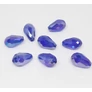 Kép 2/2 - Sötétkék AB csiszolt csepp üveg gyöngy, 12x6 mm