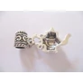 Kép 2/2 - Teáskanna, csésze és medálakasztó fityegő, medál, antik ezüst színű, 32x15 mm