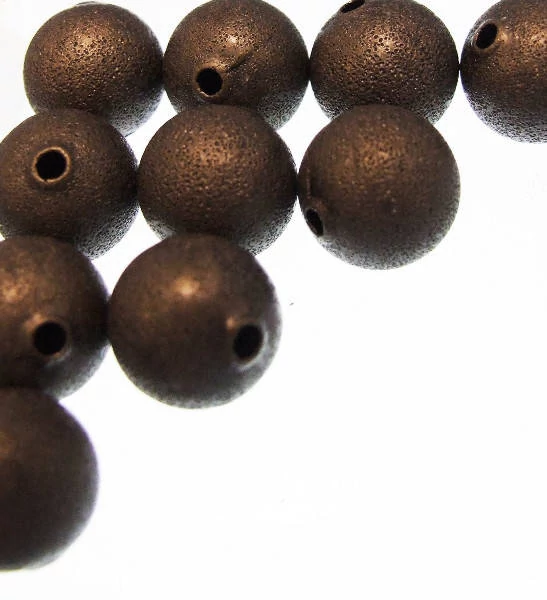 Golyó köztes, vörösréz színű, 8 mm