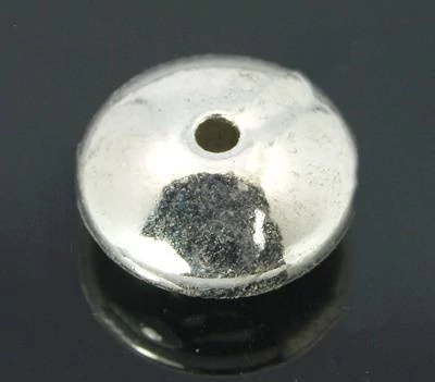 Lencse köztes, antik ezüst színű, 14x7 mm