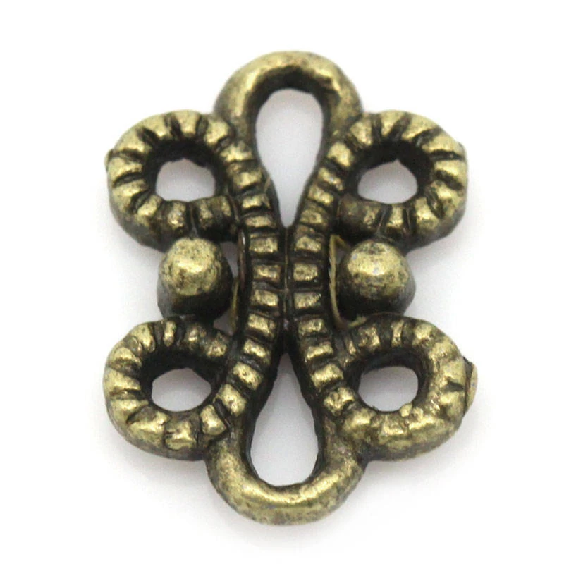 Kis összekötő, antik bronz színű, 12x9 mm