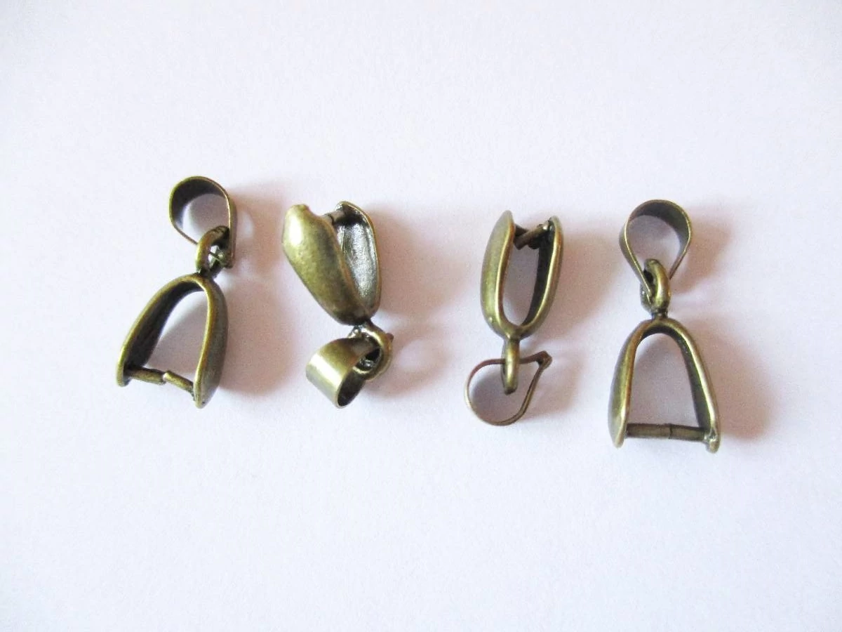 Medálakasztó, medáltartó, antik bronz színű, 16x4 mm
