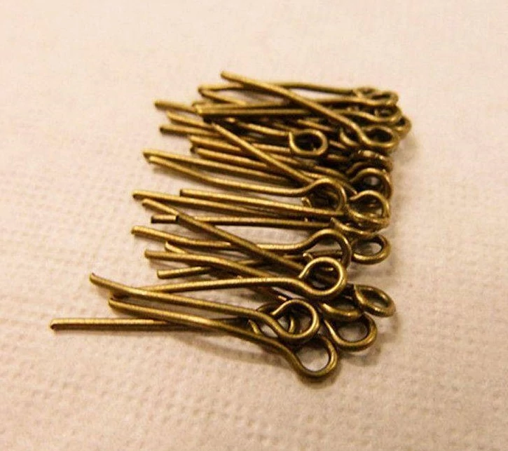 Szerelőpálca, szemes, antik bronz színű, 22 mm, 50 db/cs