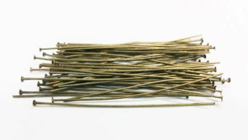 Szerelőpálca, talpas, antik bronz színű, 70 mm