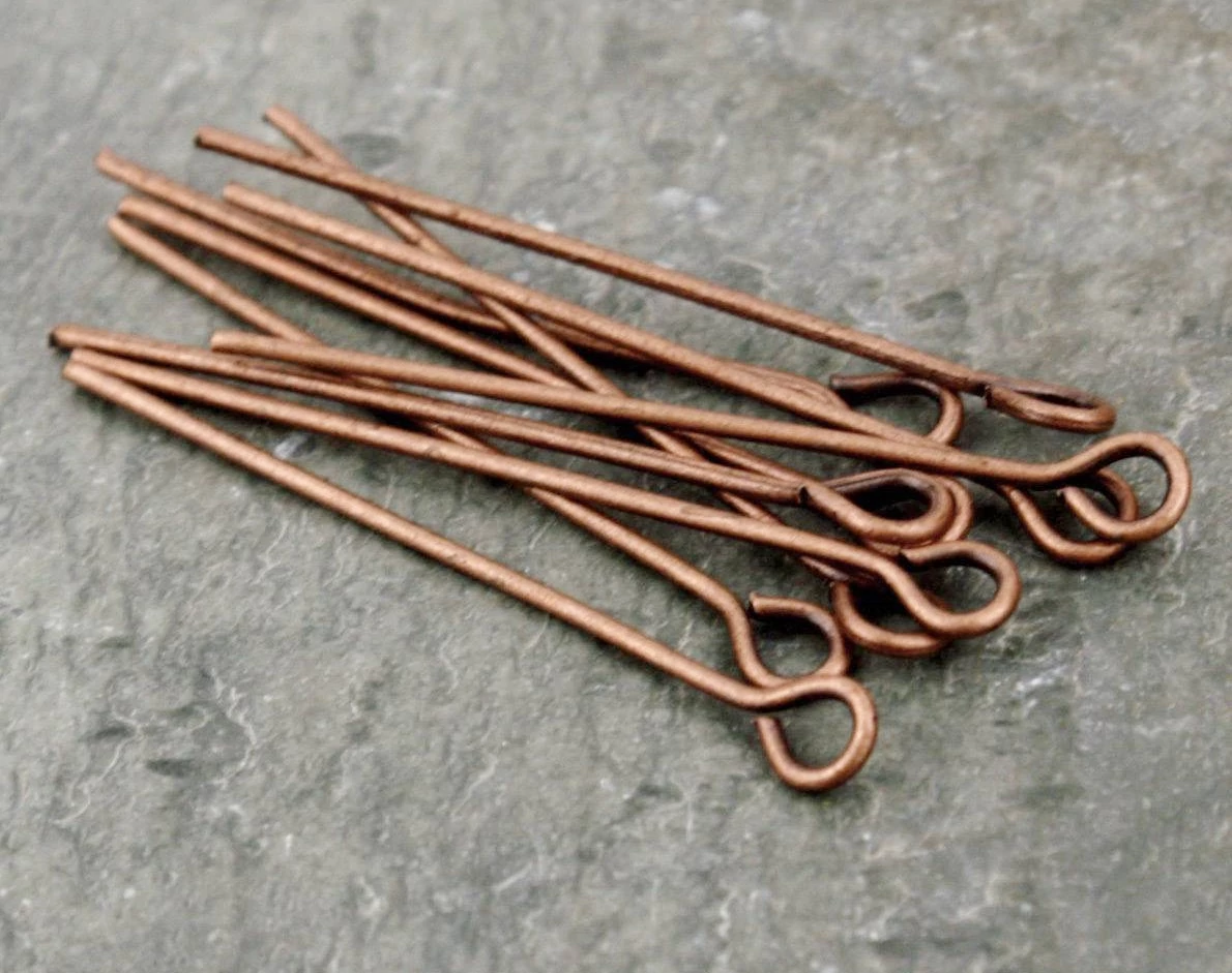 Szerelőpálca, szemes, vörösréz színű, 30 mm, 50 db/cs