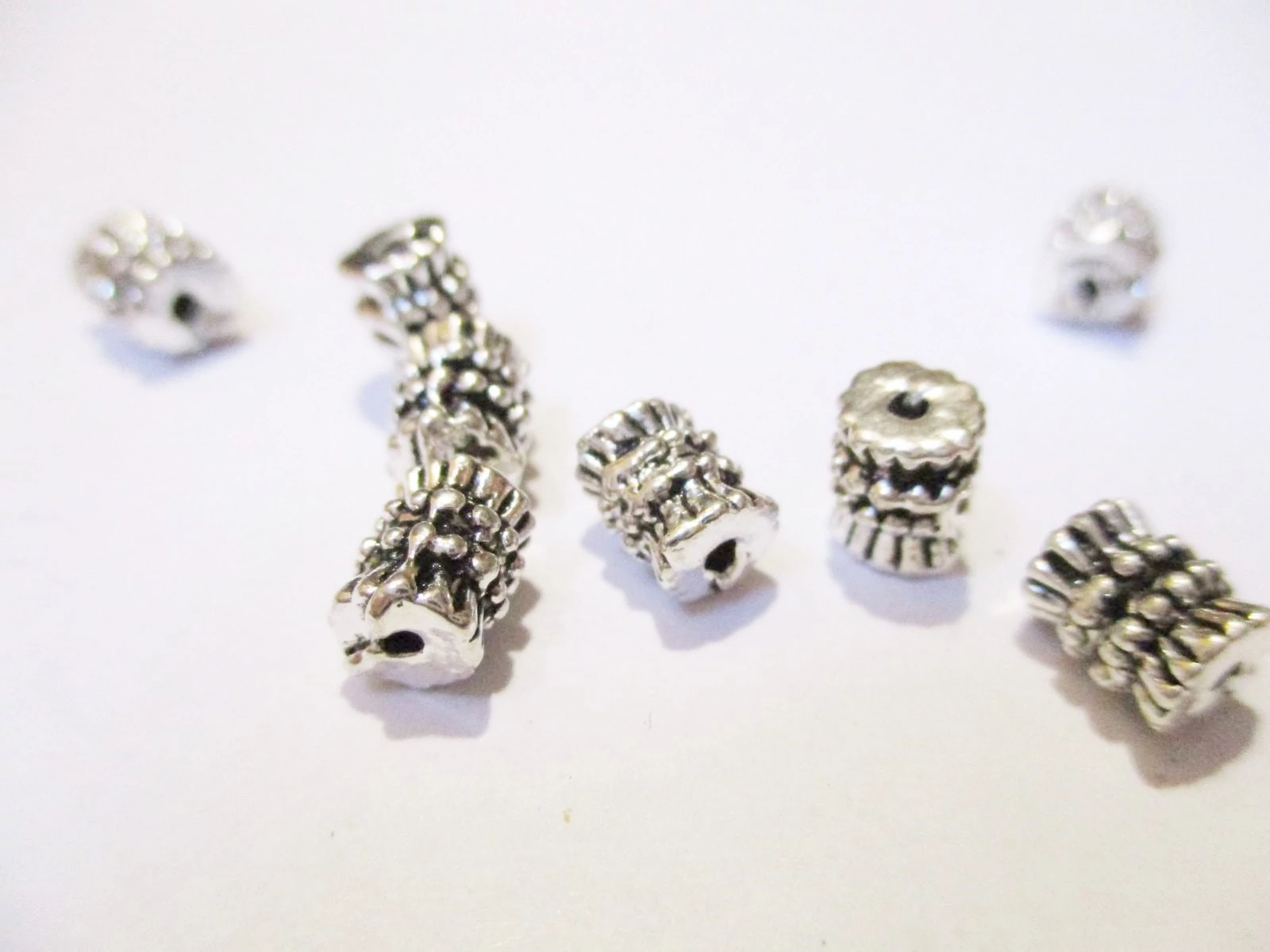 Recés köztes, antik ezüst színű, 7x5,5 mm