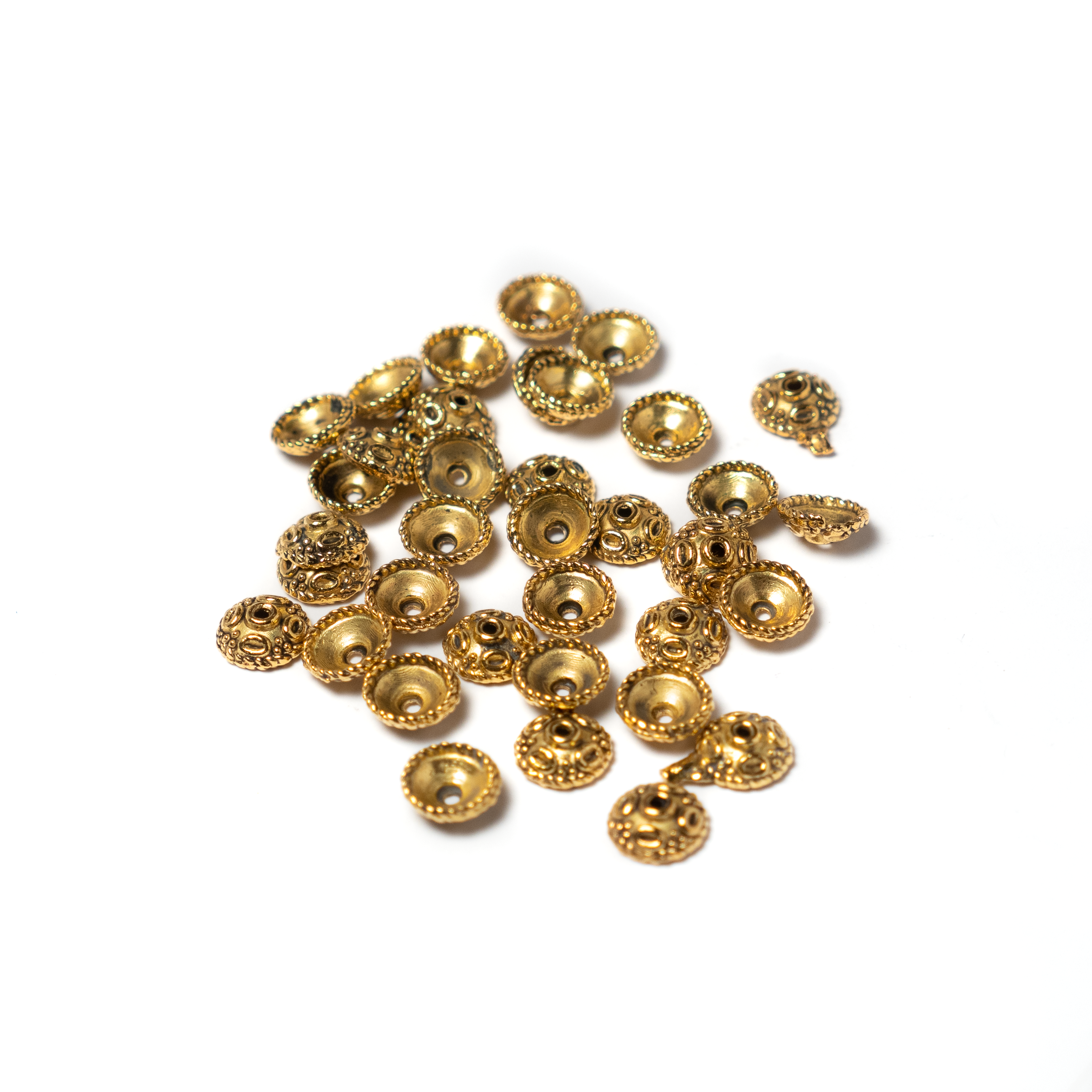 Gyöngykupak, arany színű, 6 mm