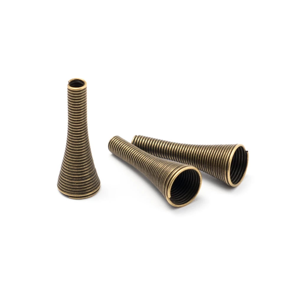 Kúp gyöngykupak, antik bronz színű, 26x10 mm