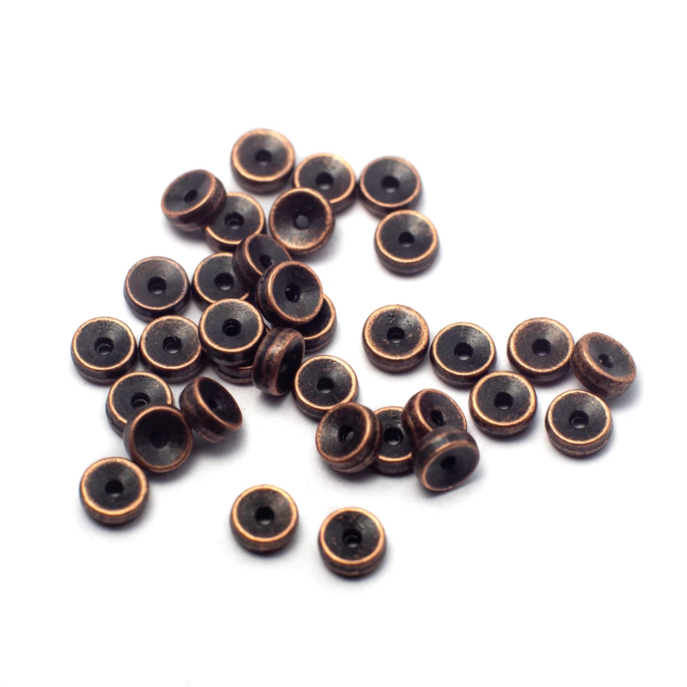 Gyűrű köztes, vörösréz színű, 5 mm