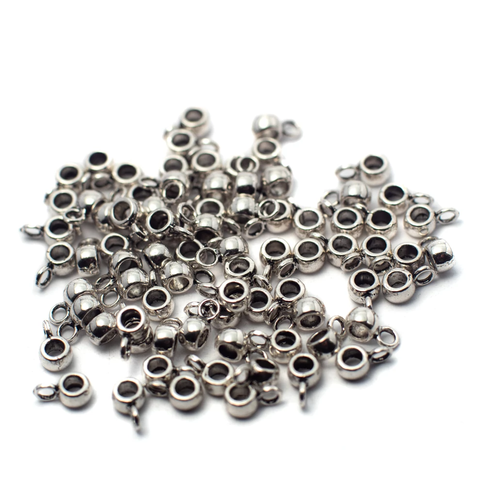 Medálakasztó, medáltartó, antik ezüst színű, 7x4x3 mm