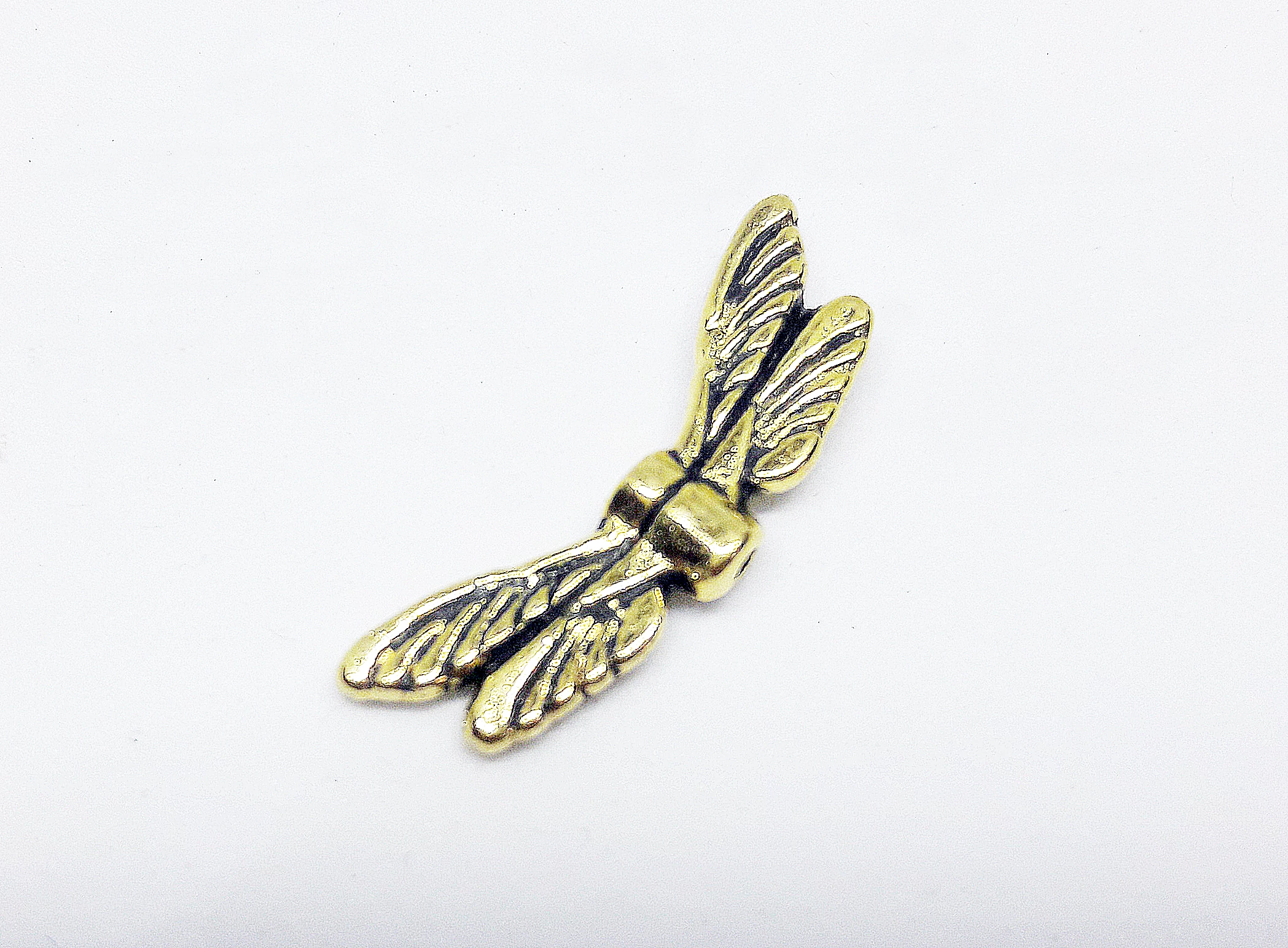 Szárny köztes, antik arany színű, 20x7 mm