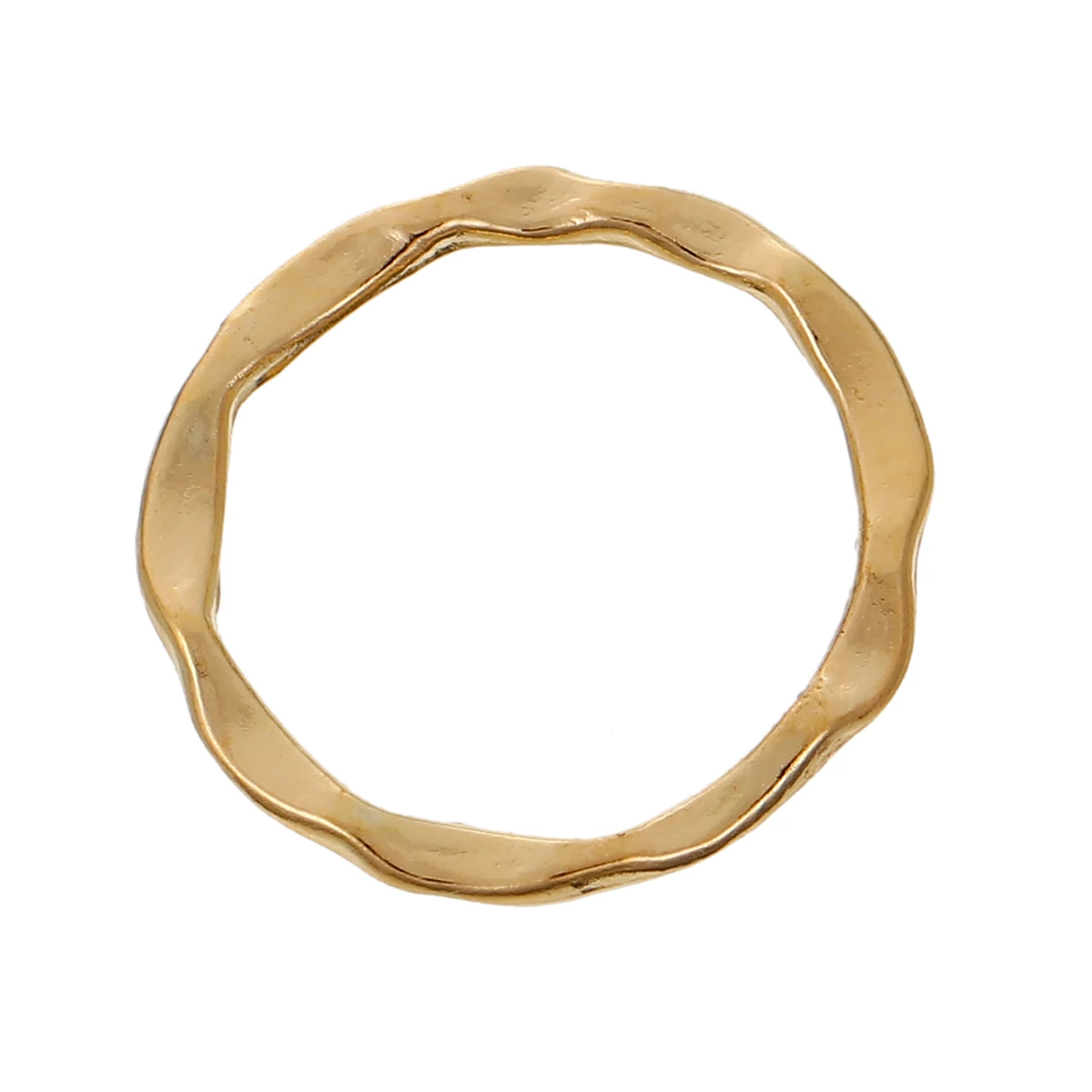 Karika összekötő, antik arany színű, 24 mm