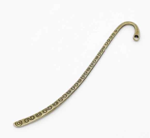 Könyvjelző, antik bronz színű, 85 mm