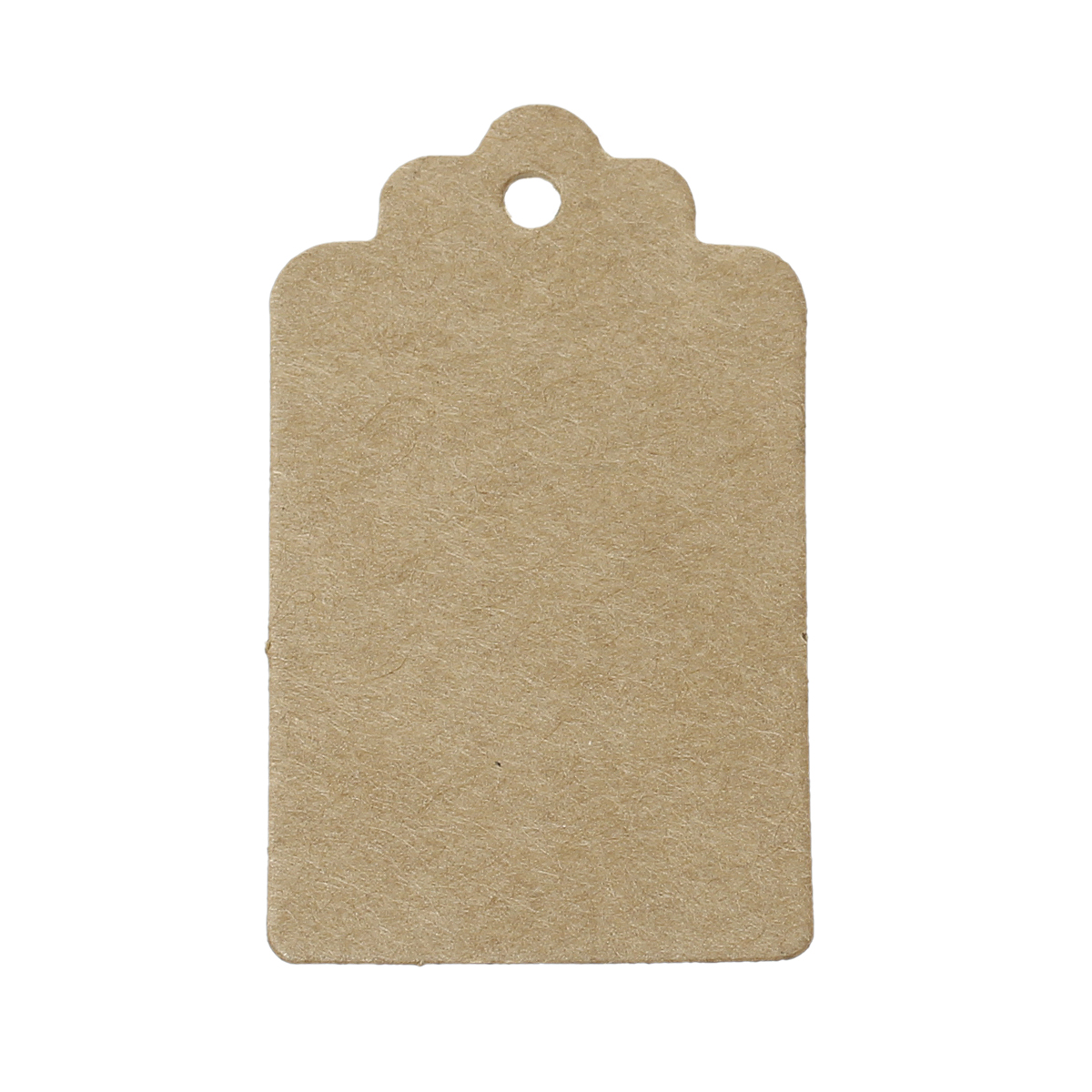 Barna papír ékszer kártya, ajándékkísérő, 50x30 mm
