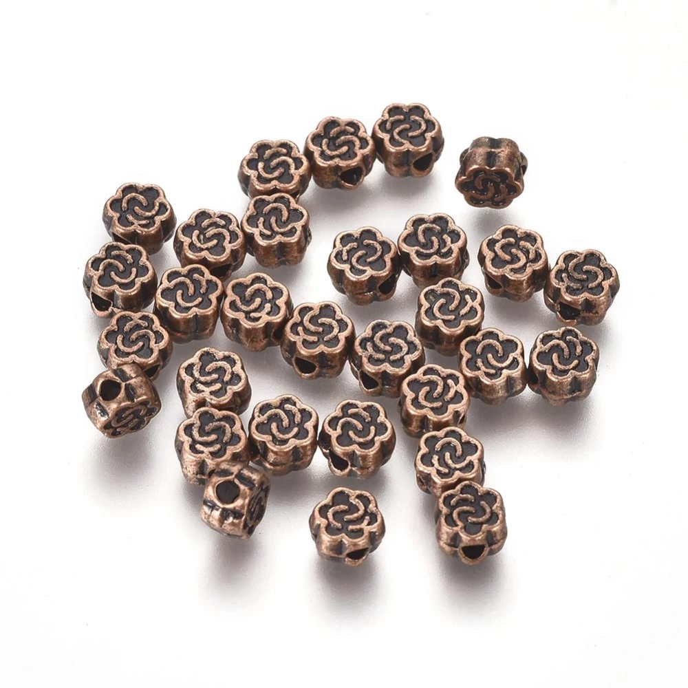 Virág köztes, vörösréz színű, 5 mm