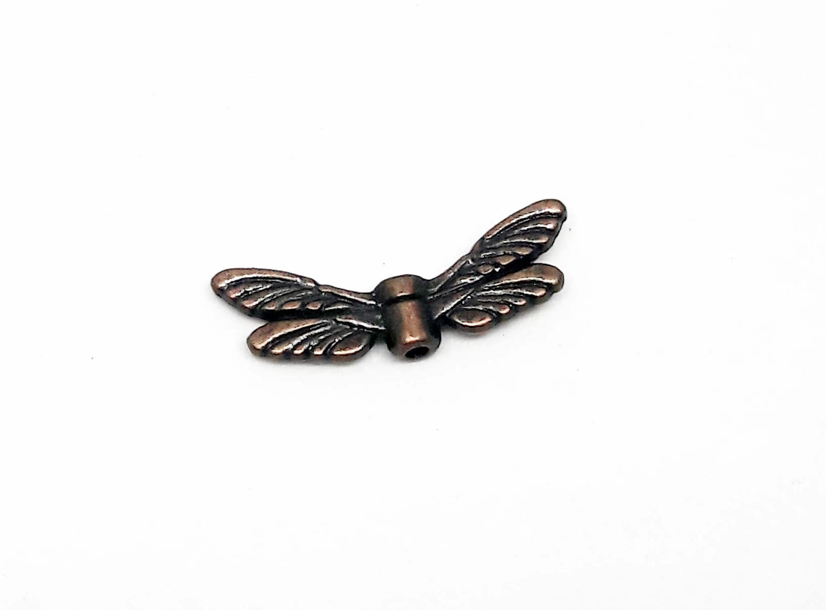 Szárny köztes, vörösréz színű, 20x7 mm